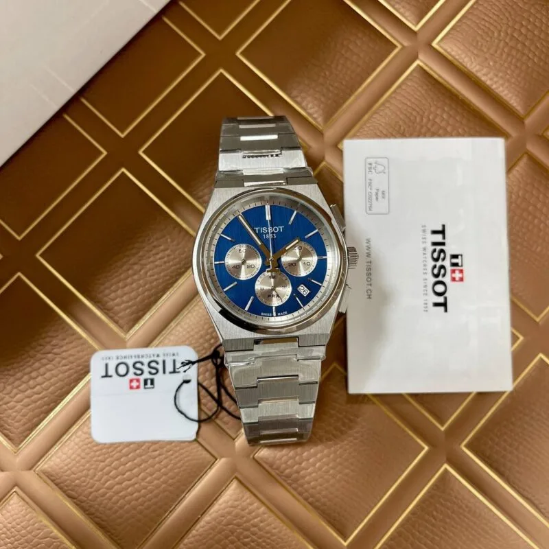 TISSOT PRX Chronographe Bleu