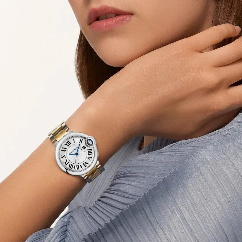 Montre Ballon-Bleu Argent Doré pour femmes – Image 2