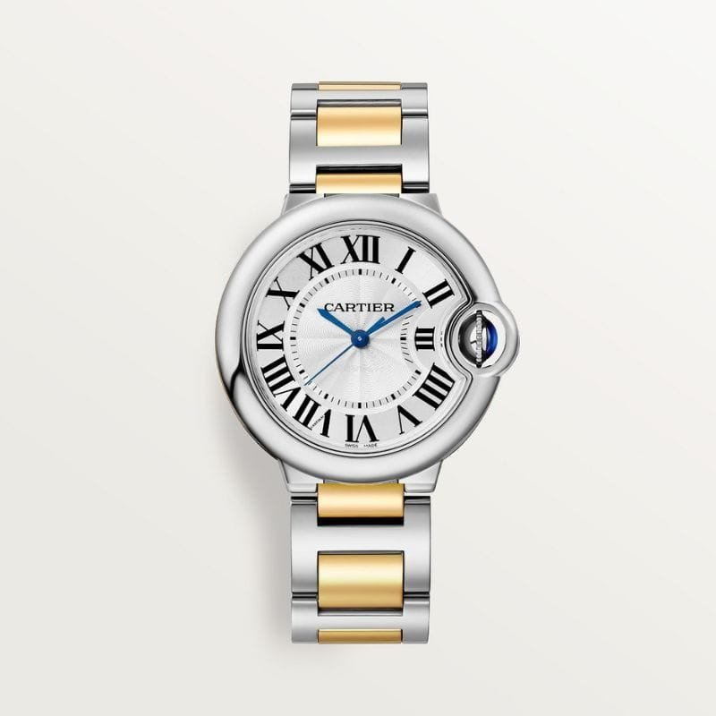Montre Ballon-Bleu Argent Doré pour femmes