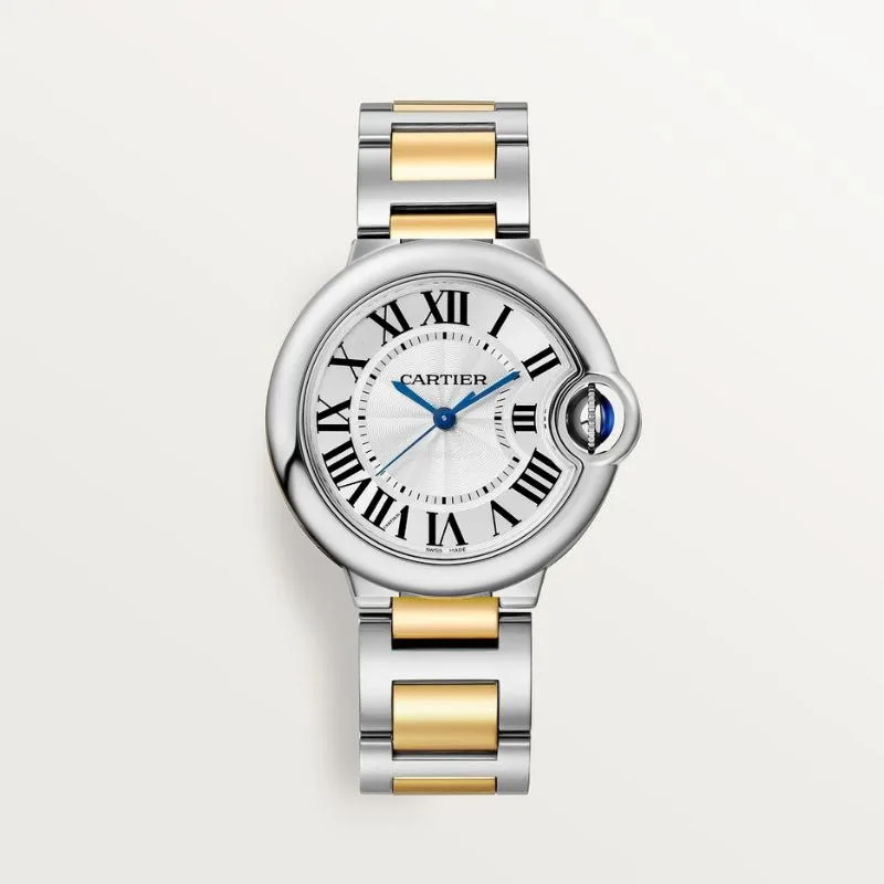 Montre Ballon-Bleu Argent Doré pour femmes