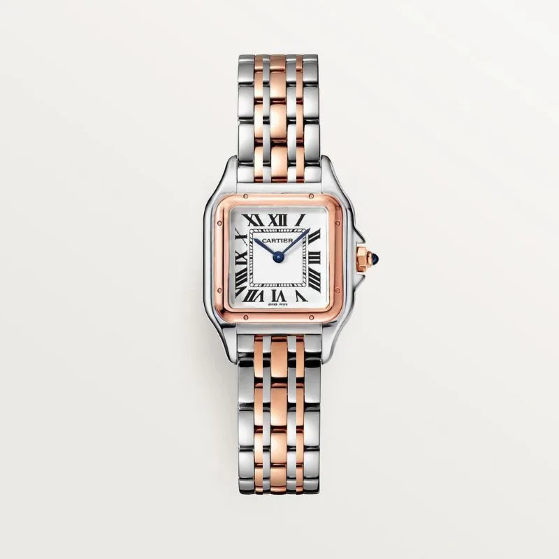 Montre Carti PANTHÈRE 3L Rose Argent