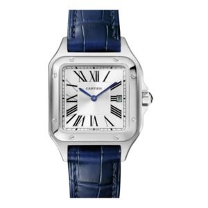 Montre Santos Hommes Dateur Bleu Marine